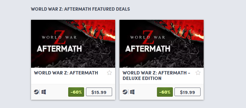 World War Z: Aftermath - Deluxe Edition