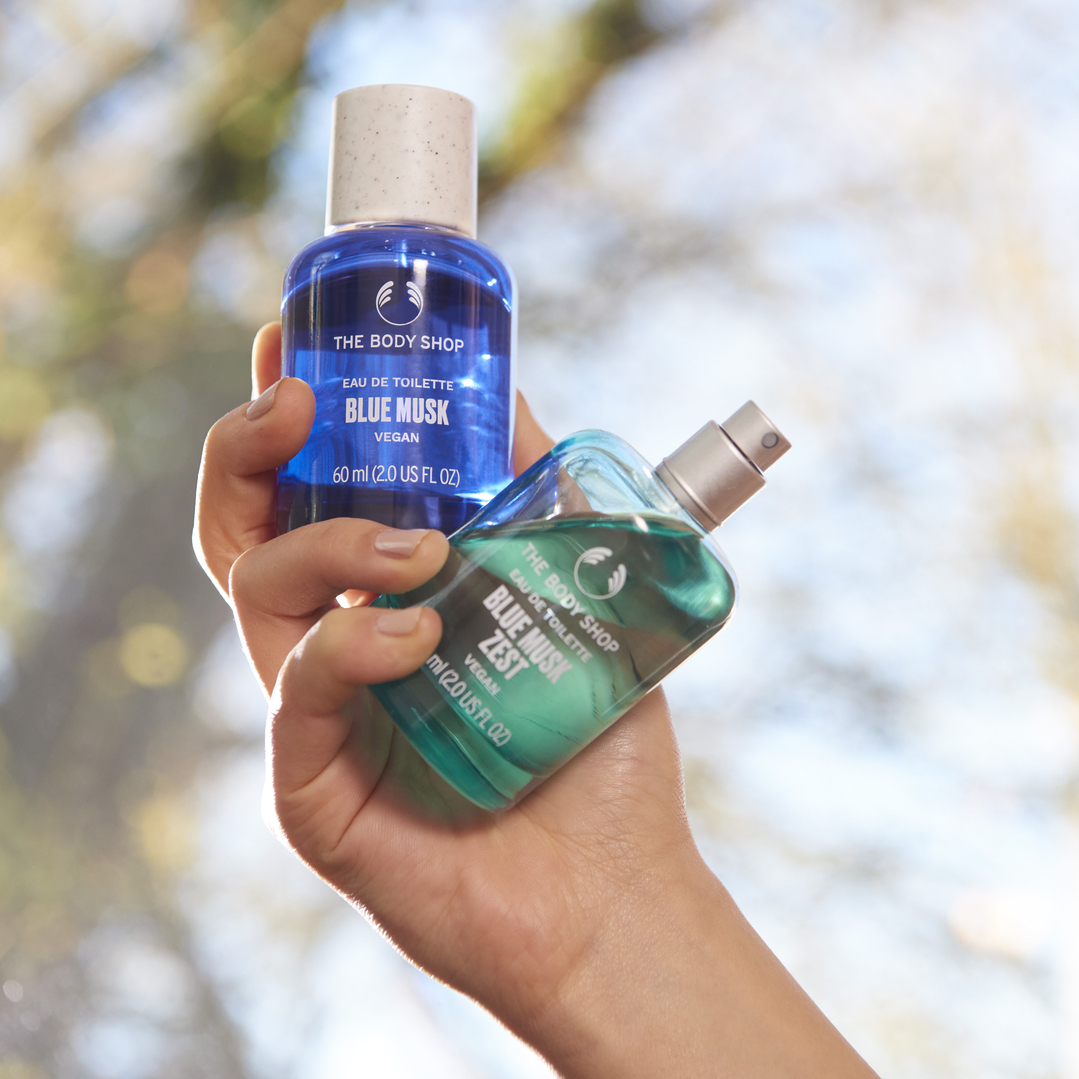 TheBodyShopUAE's tweet photo. Meet our uplifting and genderless scents Blue Musk and Blue Musk Zest. Made with 92% natural ingredients 🌱and cruelty-free musk🐰

https://t.co/M1yHRIBzhX https://t.co/YkGsX9FMhu