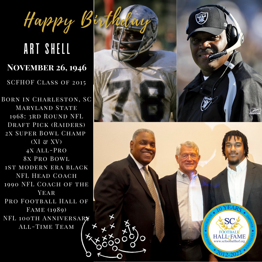 SCFootballHOF's tweet image. Happy Birthday to one of the greatest to ever do it and Charleston born, Art Shell! #HBD #SCFHOF15 #Celebrating10Years
scfootballhof.org/inductees/indu…