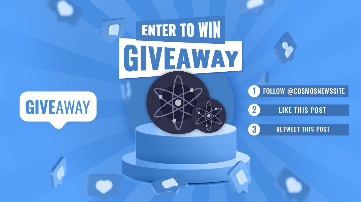 💸 #Giveaway Time 💸

$100 USD worth of $ATOM

⚛️Follow Me +<a href="/CosmosNewsSite/">Cosmos News</a>

⚛️Like +RT 
⚛️Tag 3 Frens

⏰December 5th

#Cosmos #Cryptocurency