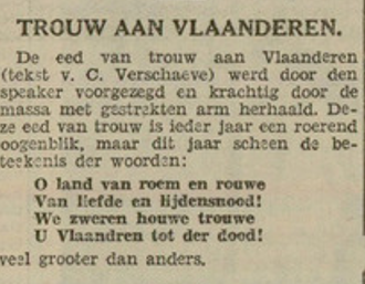 v_geuzen's tweet photo. in 1936 was de #ijzerbedevaart #diksmuide een #nazi event waar trouw werd gezworen met de Hitlergroet tijdens de 'Eed aan Vlaanderen' van later supercollaborateur tot zijn laatste adem #verschaeve https://t.co/4k3xUkrNBr