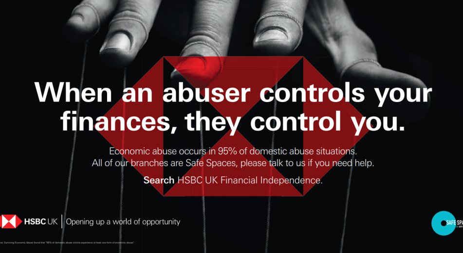 Tetranome's tweet photo. HSBC ad spotted on the UK highway today. The irony.
You're in an abusive relationship. It's time to #breakupwithyourbank. https://t.co/lpPA1H9W7c