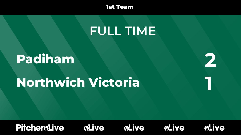 NorthwichVicsFC's tweet photo. FULL TIME: Padiham 2 - 1 Northwich Victoria
A poor first half, and some poor decisions cost Vics dear as they fall to defeat against a determined professional Padiham team. #Vics #NotOffside
https://t.co/WgaIcQS3Y9 https://t.co/5npwg42KQn