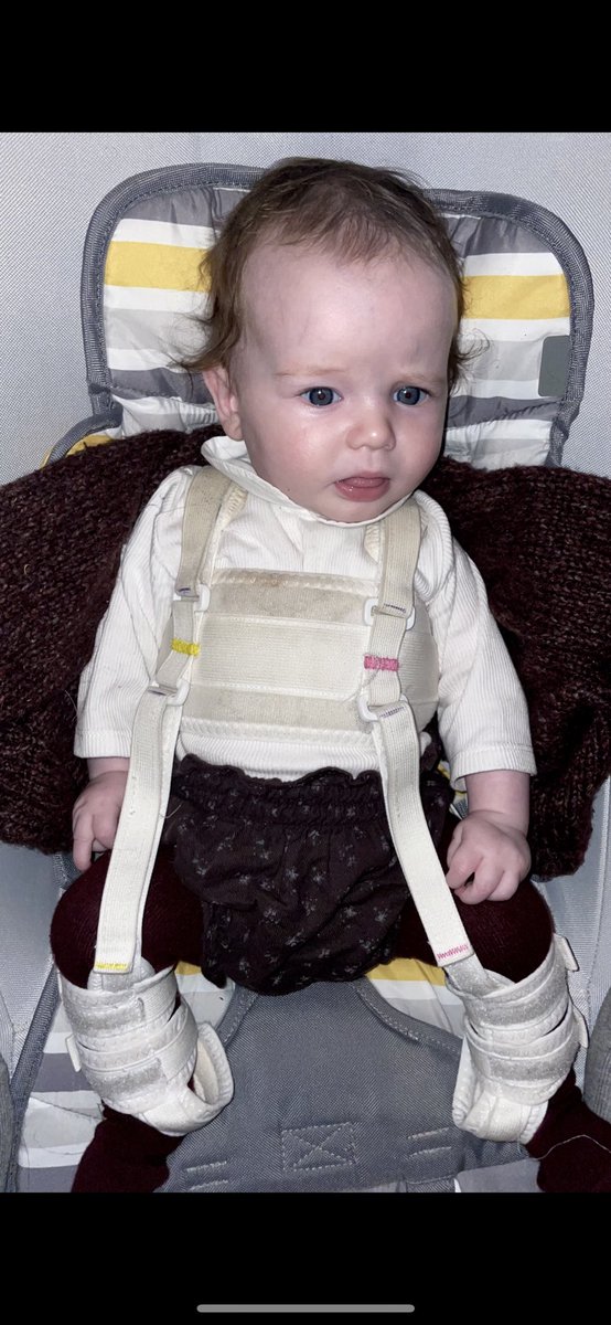 Can you tell she wears this minty brace 23.5hrs a day?