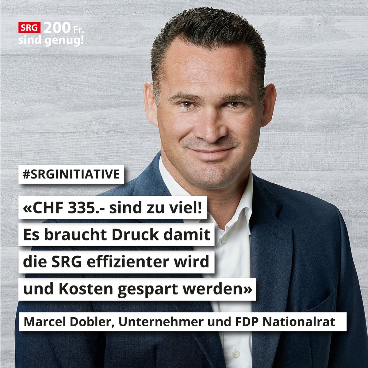 SRGInitiative's tweet image. Gemeinsam können wir die SRG-Zwangsgebühren reduzieren. Darum jetzt die SRG-Initiative unterschreiben und die Gebühren auf 200 Franken senken! Es braucht diesen Druck, damit die SRG effizienter arbeitet und Kosten senkt. 

#200frankensindgenug #srginitiative #NoSerafe #Schweiz