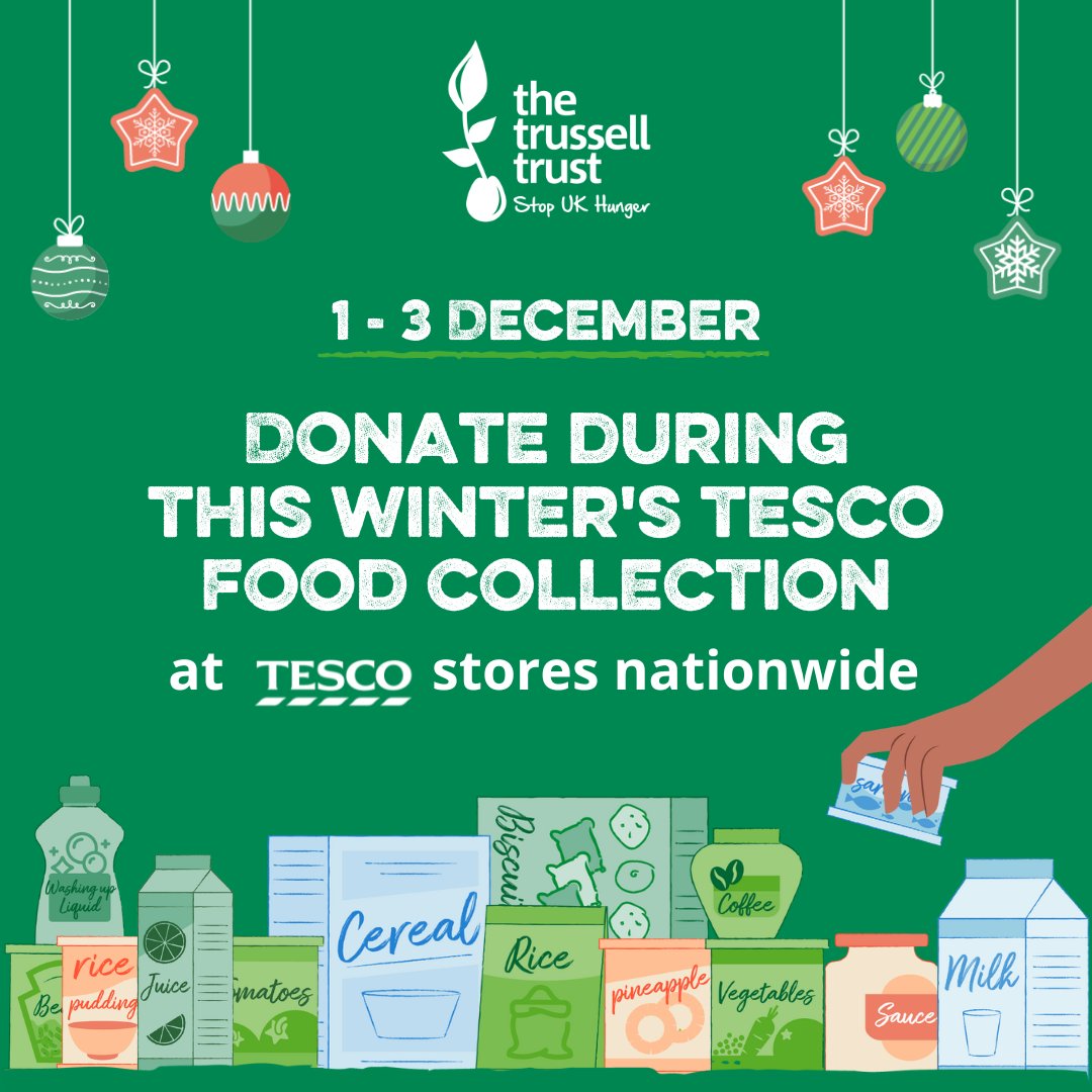Between 1 and 3 December, you will be able to donate to us in local <a href="/Tesco/">Tesco</a> stores!
Every donation will help us support people who are facing hardship in Chelmsford. 💚 #EveryCanHelps