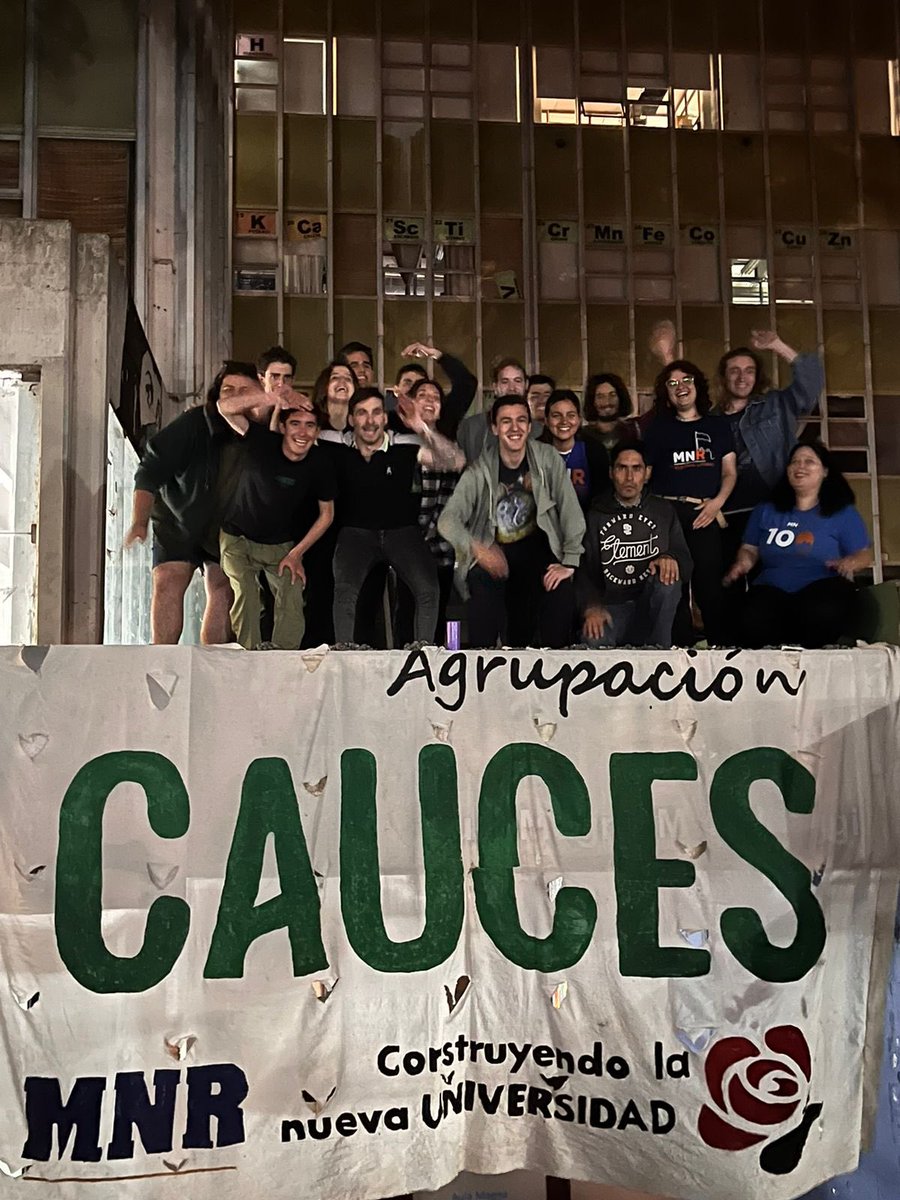 rectoraunmdp's tweet photo. Felicitaciones @caucesmdp y el Frente Nueva Reforma por haber ganado la conducción de la @FUMdP y en especial a Iván Vivas flamante presidente del gremio estudiantil. El reformismo está más vivo que nunca! https://t.co/RYvrUW8nfG