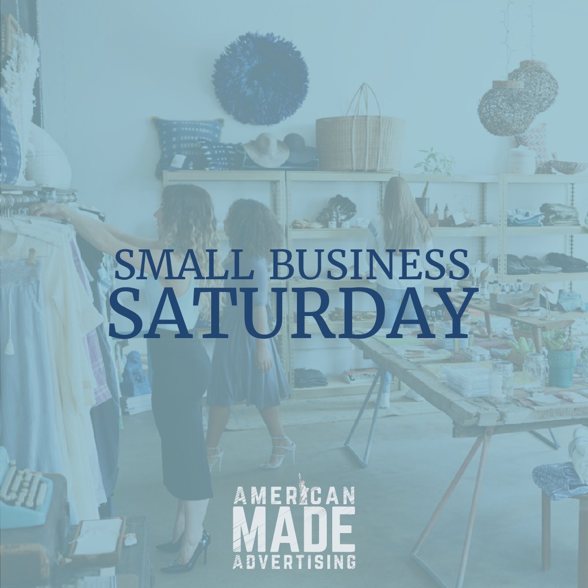 WeAreUSAMade's tweet photo. Today on #SmallBusinessSaturday, we're encouraging everyone to go out and #ShopSmall to support a small business! https://t.co/fmhu31Xp5h