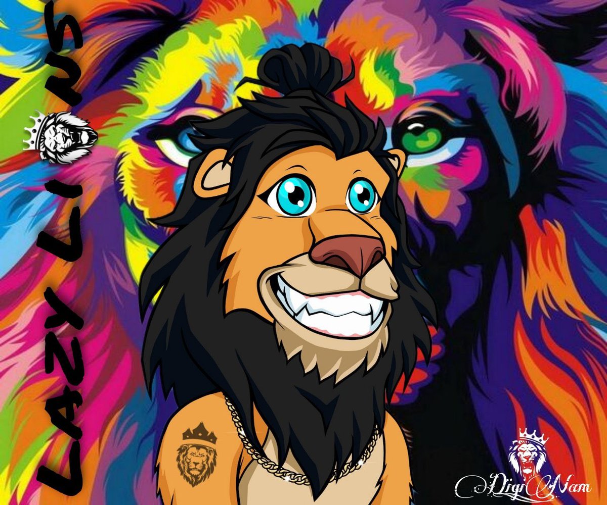 digi_nam's tweet photo. Custom art for my @LazyLionsNFT created by my fellow #NOIDGANG @langNFT98 🔥 love it so much 👑🦁CAN’T Thank you enough 🙏 truly! #ROAR https://t.co/hI6s9rAH0E