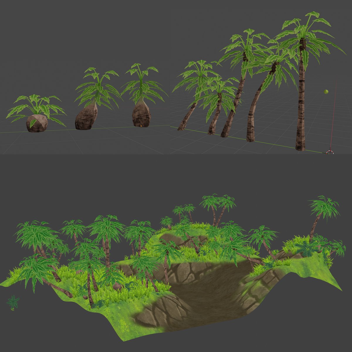 VictoryGoth's tweet photo. Here's something different: Progress on the 3D assets for my Babaylan Bay backgrounds! Yup, my gf and I are making all the backgrounds for the comic in 3D using #blender and #Substance3DPainter! #blender3dart #3dart #ComicArt https://t.co/vYQNkHSqBP