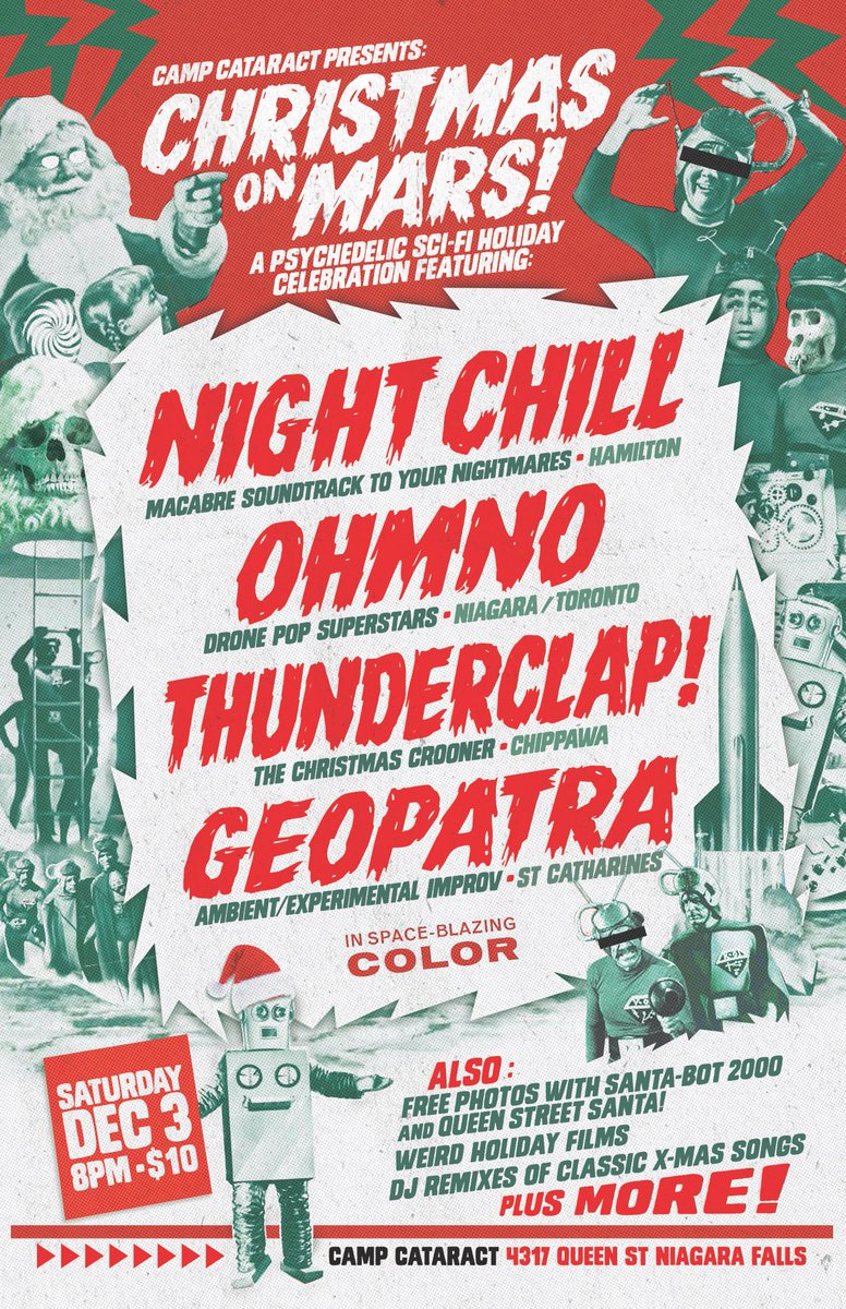 Come visit our Niagara friends next weekend for Christmas on Mars! 🚀