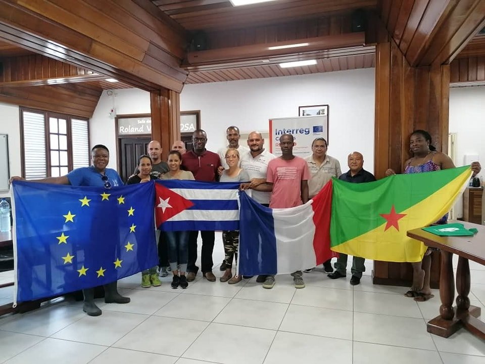 FELYKHAA's tweet photo. Rencontre entre les chercheurs Cubains et les élus de la commune de @ville_sinnamary , @CIracoubo  et du 1er vice-président de la @CTdeGuyane  #INTERREG #Caraibes #REACT #Guyane  🇬🇫🇪🇺🇫🇷🇨🇺 #Cuba @InterregC  #enseignementagricole #agriculture #agroécologie #agroecology https://t.co/MEhZE3UPcT