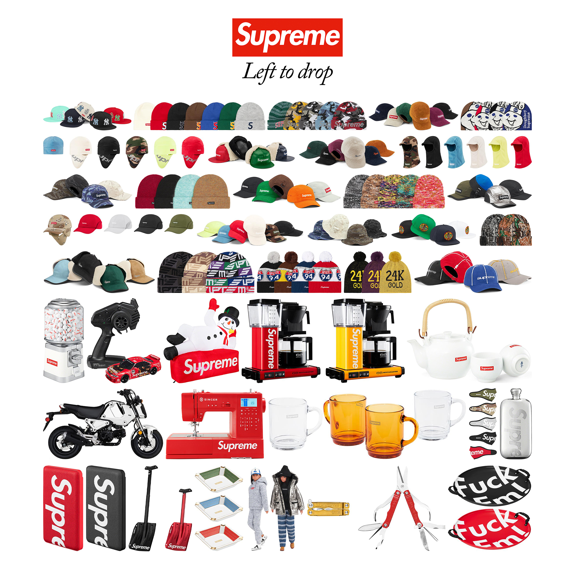 Items left to drop during fall-winter 2023 season - Supreme