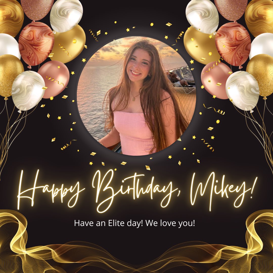 Tulsa Elite 2024 National (@te2024_national) on Twitter photo 🎉Happy Birthday to our Mikey!! You are the life of our party, and we love you BIG, kiddo! Have an Elite day, <a href="/Michaelyn_1/">Michaelyn Freeman</a>!🥳🧡 🎉Happy Birthday to our Mikey!! You are the life of our party, and we love you BIG, kiddo! Have an Elite day, <a href="/Michaelyn_1/">Michaelyn Freeman</a>!🥳🧡