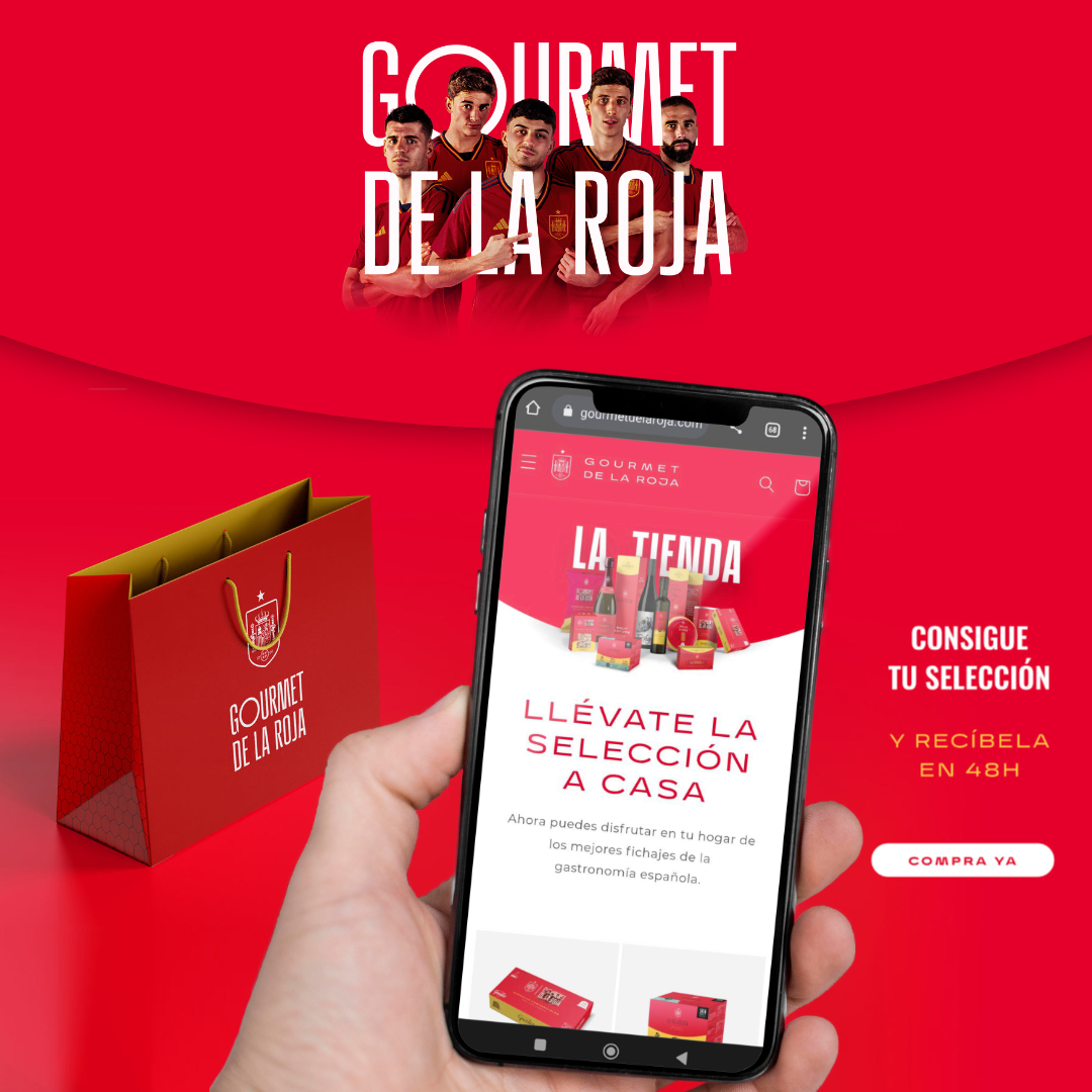 Dicen los expertos que en buena compañía todo está mejor. Y que mejor compañía que unos aperitivos y snacks del <a href="/gourmet_roja/">El Gourmet de la Roja</a> , que te acompañen en el próximo partido de nuestra selección.
Corre y no te pierdas ni un gol contra Alemania… tiki-taka
¡VAMOS ESPAÑA!
#AQueSabeLaRoja