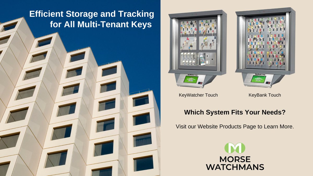 MorseWatchmans1's tweet image. Streamlined Key Control Solutions for Towering or Sprawling Real Estate Properties. Browse our Product Line #KeyControlSystems #KeyWatcher #KeyBank

hubs.li/Q01sHPRf0