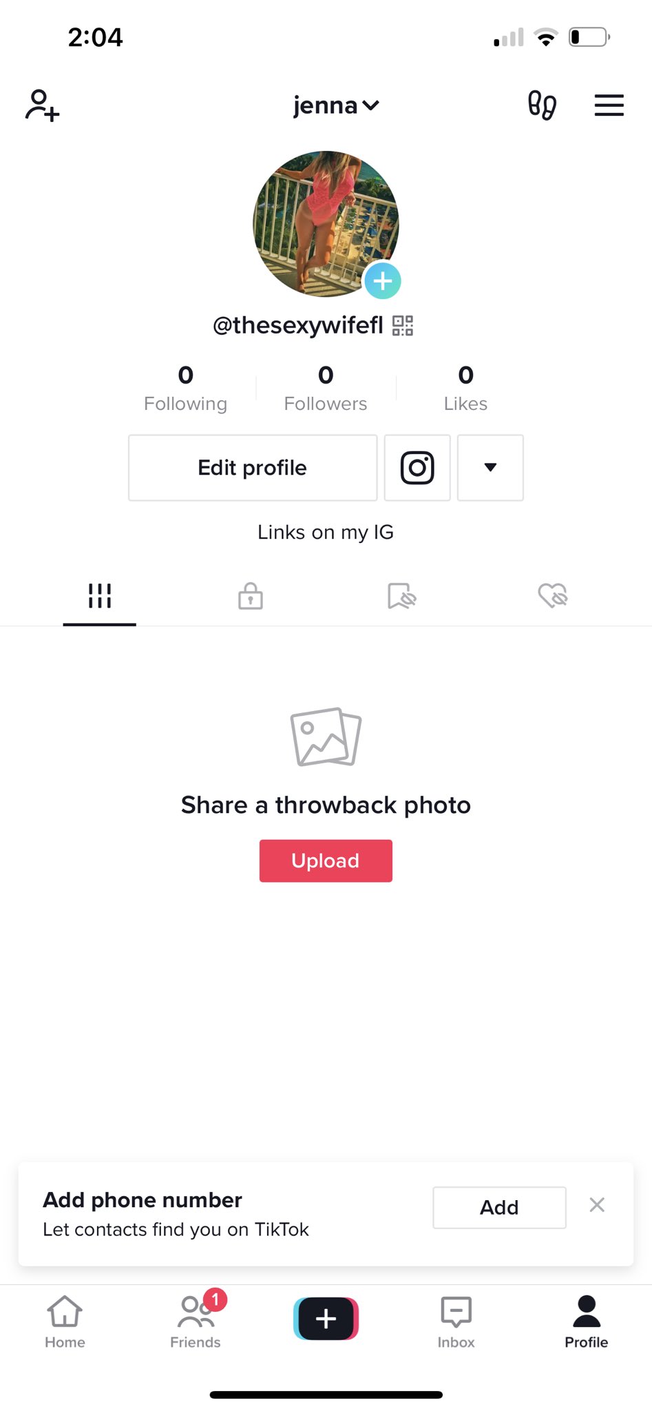 TW Pornstars Thesexywifefl. Twitter. New TikTok 😋add me. 712 PM 26