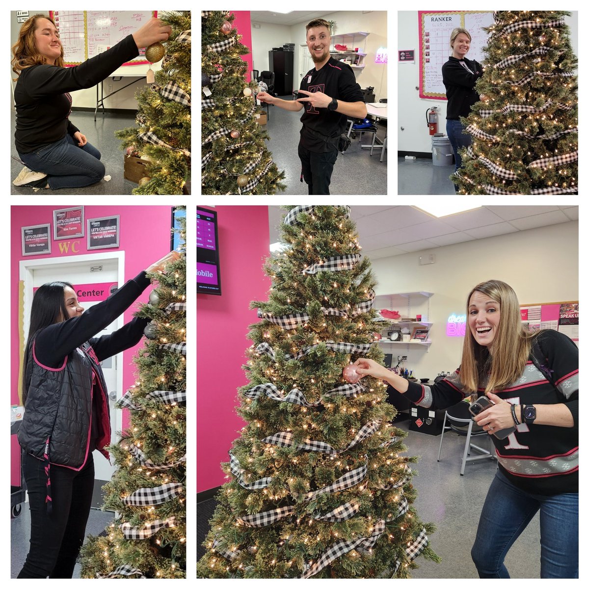 Fill the tree contest off to a killer start, 1 act= 1 ornament! Thank you <a href="/ktownshend88/">Kelly Townshend</a> for kicking Woodstock off and thank you <a href="/viktorvarepa/">Viktor Varepa</a> <a href="/kc4tmo/">Kassy Rodriguez</a> @KateKiblerTMO <a href="/morgan4tmo/">Morgan Collett</a>  on an amazing start! How quickly can we fill? 🤔
<a href="/ChappyCLT/">Matt Chappell</a> <a href="/RestmanNOVA/">Rico</a> #SMRA #magenta <a href="/kimtorres023/">Kim Torres</a>