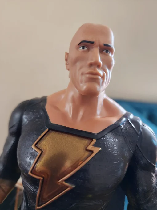 This #BlackAdam toy has seen some things.... 