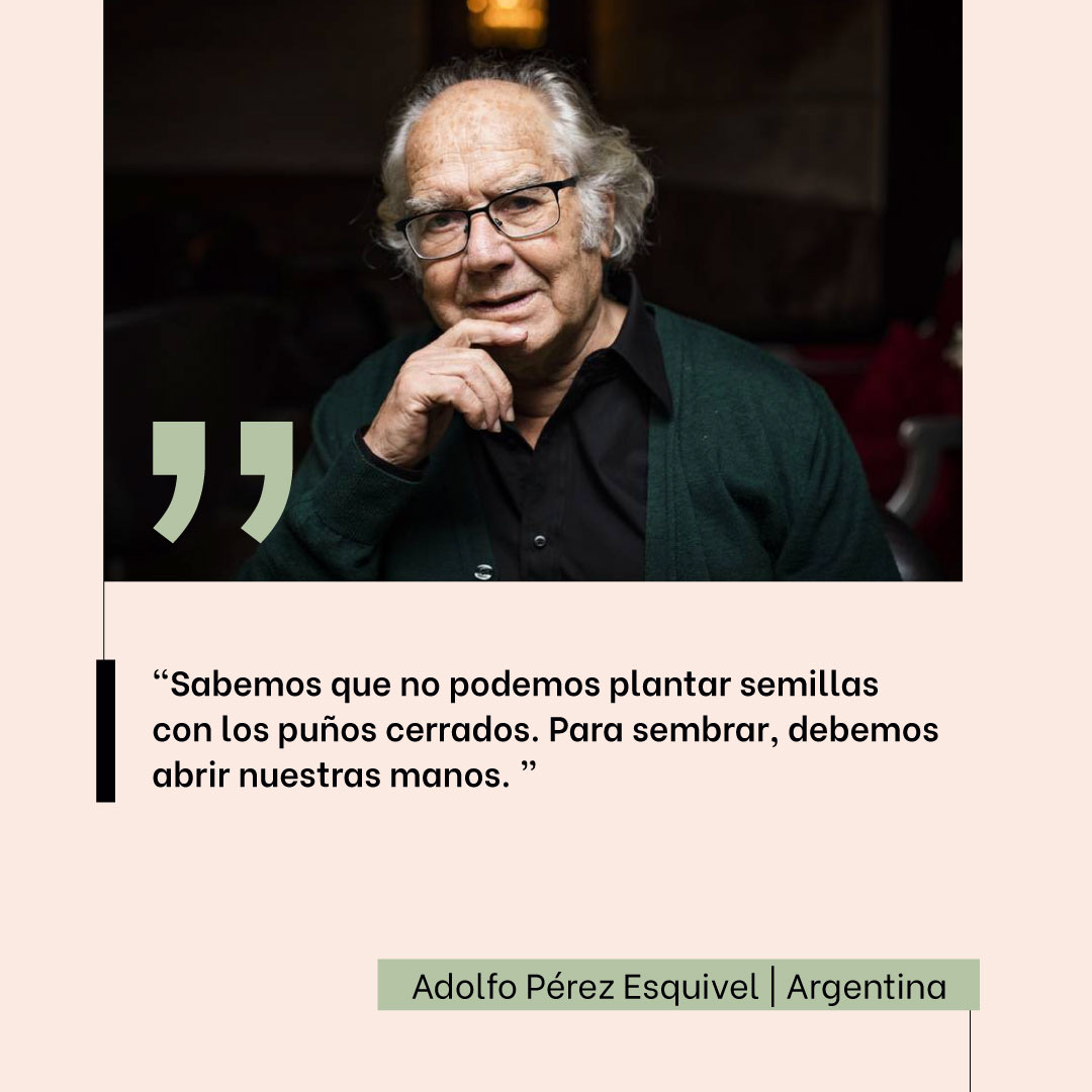 iberjuve's tweet photo. #AdolfoPérezEsquivel nació el 26 de noviembre de 1931 en Buenos Aires, Argentina. 

Es activista, profesor, escultor y pintor. Premio Nobel de la Paz en 1980 https://t.co/fl3mWYNV7L