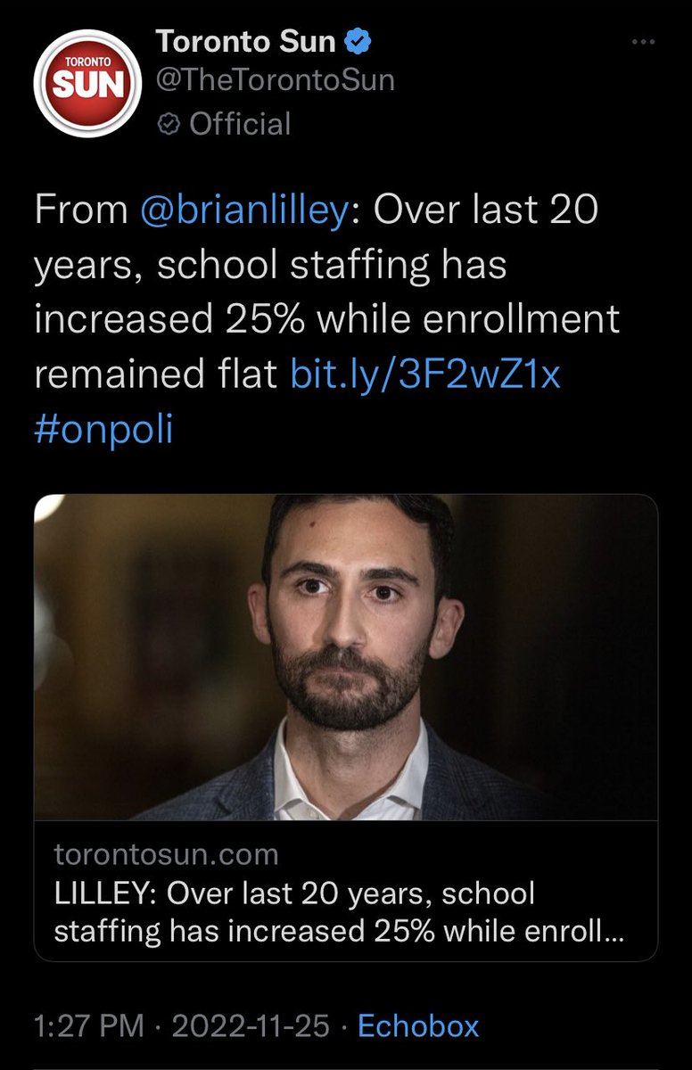 All together now: Full. Day. Kindergarten. Then go back and check the Financial Accountability Office reports to brush up on Ford/Lecce's education shell game. It's all lies. #onpoli #onted.