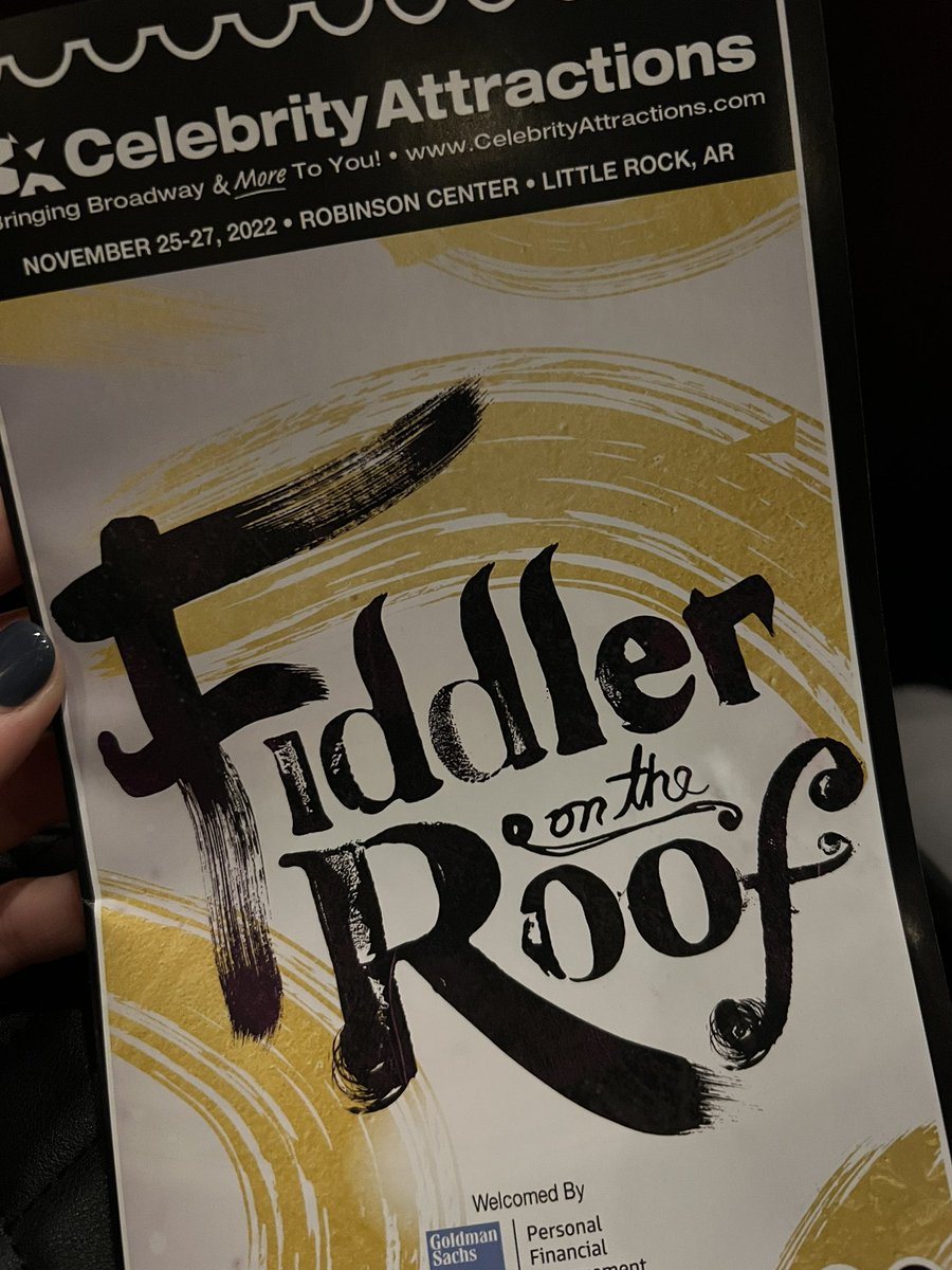 Laura Monteverdi (@lauramonteverdi) on Twitter photo Great night seeing Fiddler on the Roof at <a href="/RobinsonCenter/">Robinson Center</a> ! Thereโs another performance tonight and one tomorrow afternoon! ๐ถ Great night seeing Fiddler on the Roof at <a href="/RobinsonCenter/">Robinson Center</a> ! Thereโs another performance tonight and one tomorrow afternoon! ๐ถ