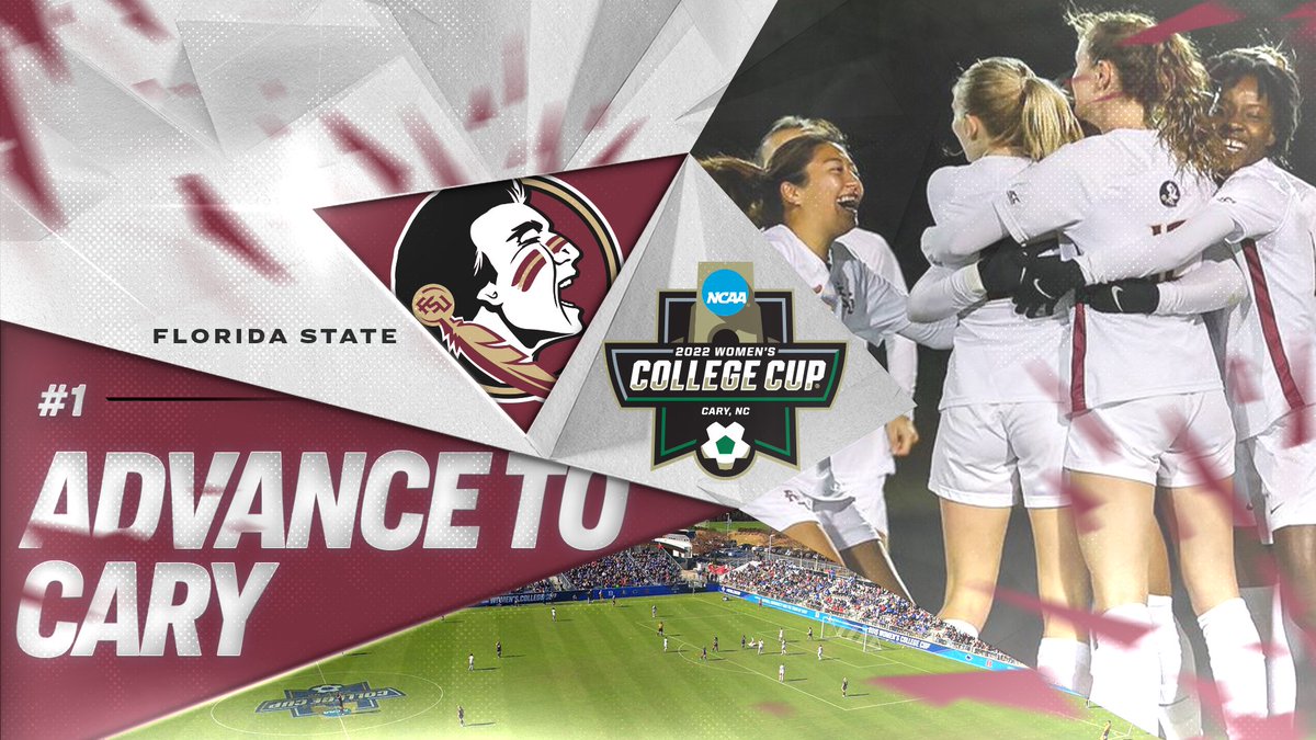 NCAASoccer's tweet photo. The Seminoles are heading back to the College Cup🍢

(1) @FSUSoccer defeats (3) Arkansas, 1-0, and advances to the #WCollegeCup for the 13th time in program history!! https://t.co/FrvaOKFVZ5