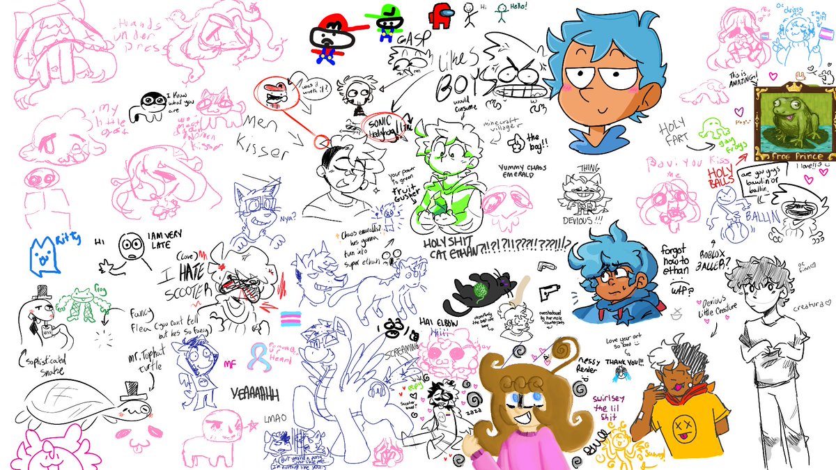 drawings from the stream!!!!! 