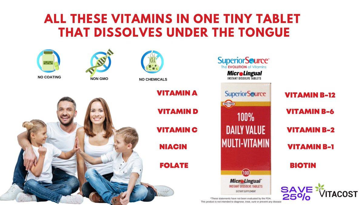 Superior Source on Twitter "Our instant dissolve Multivitamin tablets