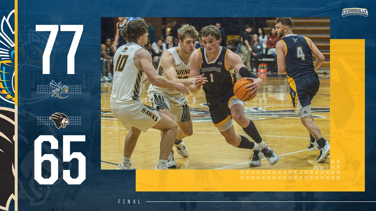 MBK Final - <a href="/CedarvilleMBB/">Cedarville Men’s Basketball</a> posts 77-65 non-conference victory at Purdue Northwest in Hammond, Indiana. <a href="/jddrees/">jacob drees</a> 21 pts, 6 reb, 4 blocks; <a href="/j_maughmer/">Jayvon Maughmer</a> 21 pts, 4 reb, 5 ast. #CUJackets (5-1) host Hillsdale, Thurs., Dec. 1 at 7:45 PM in <a href="/GreatMidwestAC/">Great Midwest</a> opener. #BackTheJackets #ForHim