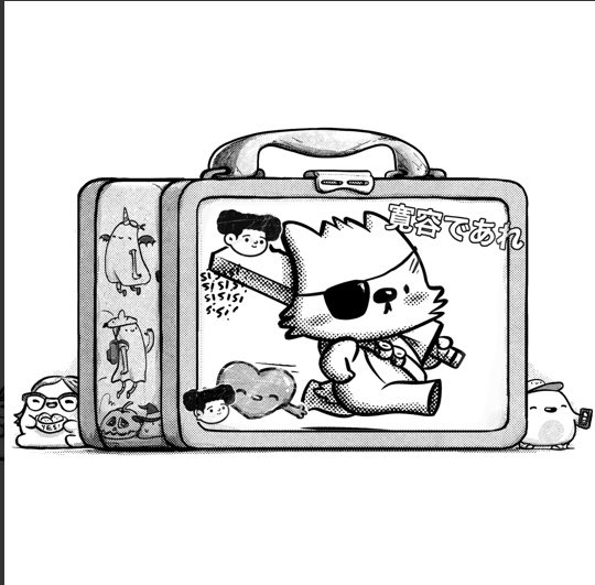 Skipper says “be kind” <a href="/humankindArt/">humankind 🖤</a>