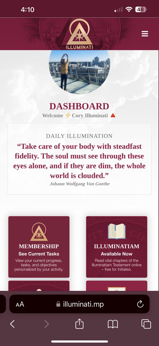 coryilluminati's tweet photo. 🔺 Every choice you make is passed through it, and thus the quality of your decisions are directly affected by your body's condition. If you take care of your body, it will take care of you. @ILLUMINATIAM https://t.co/tLJQbasGEp
