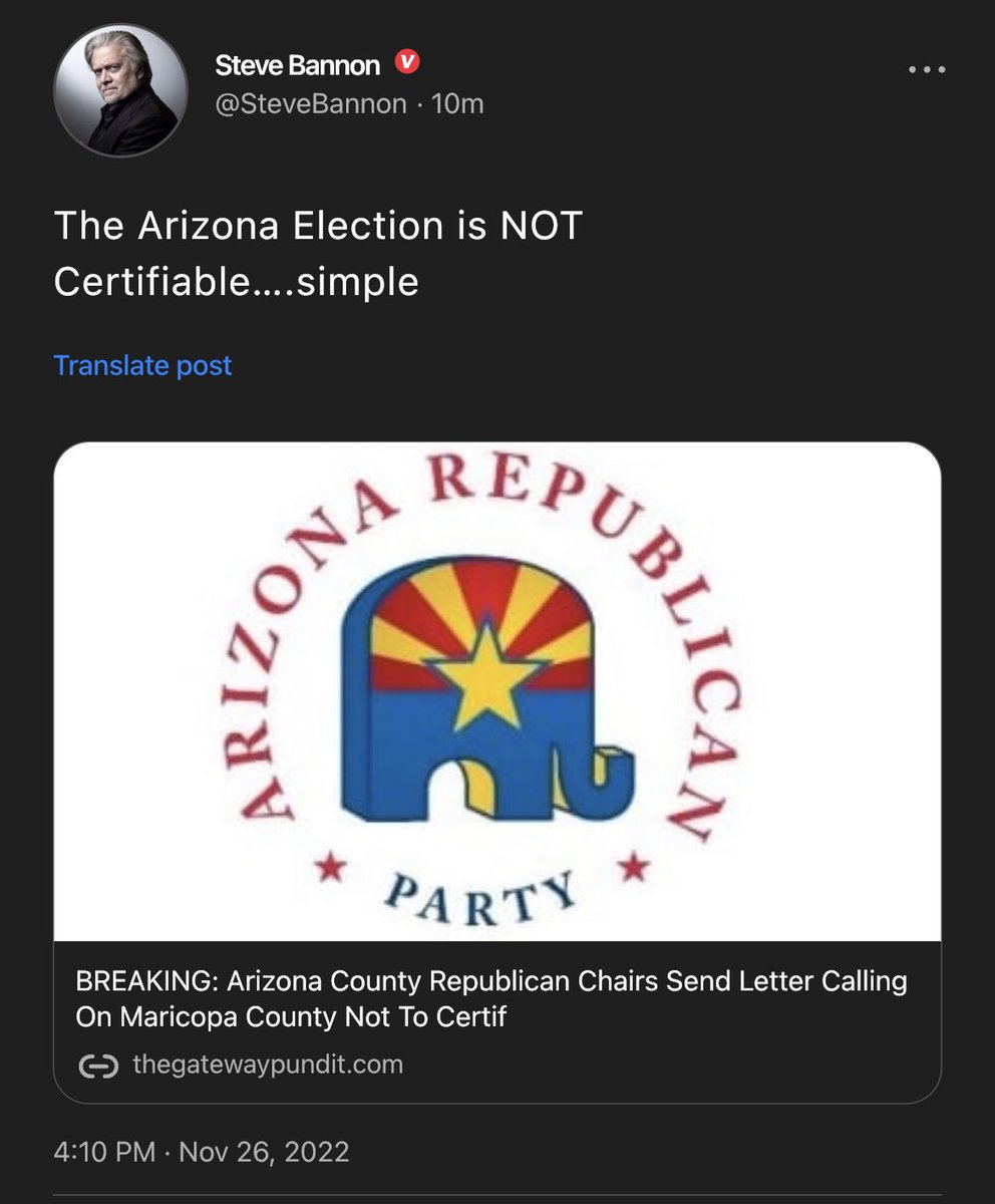 Read more about the article The Arizona Election is NOT Certifiable….simple