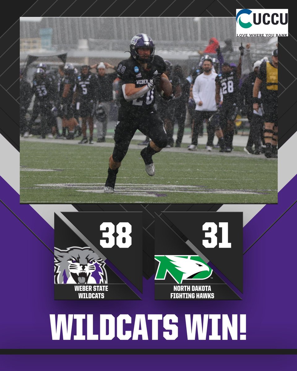 Survive and advance! 

WILDCATS WIN! 

#WeAreWeber