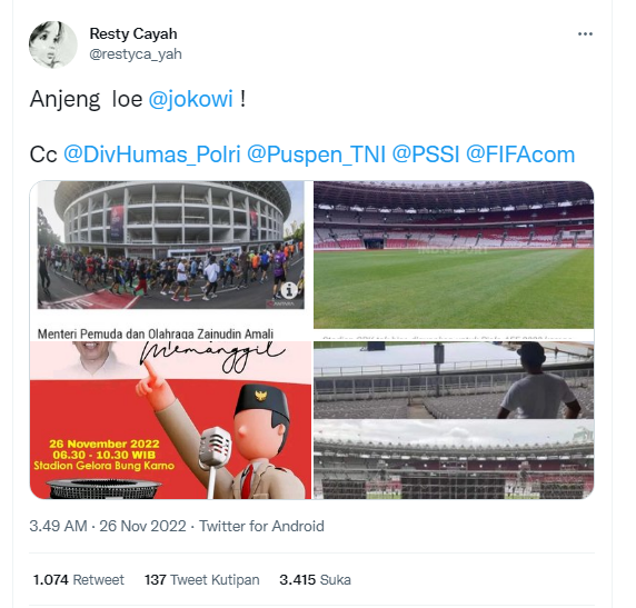 SltorkNet's tweet photo. Coba lihat kelakuan pendukung @aniesbaswedan terhadap Presiden RI🤔 https://t.co/hVGp9YtWWQ