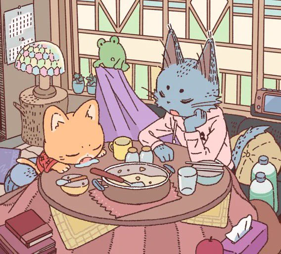 炬燵を出しました(もう出られない)#子猫の配達員うーにゃん 