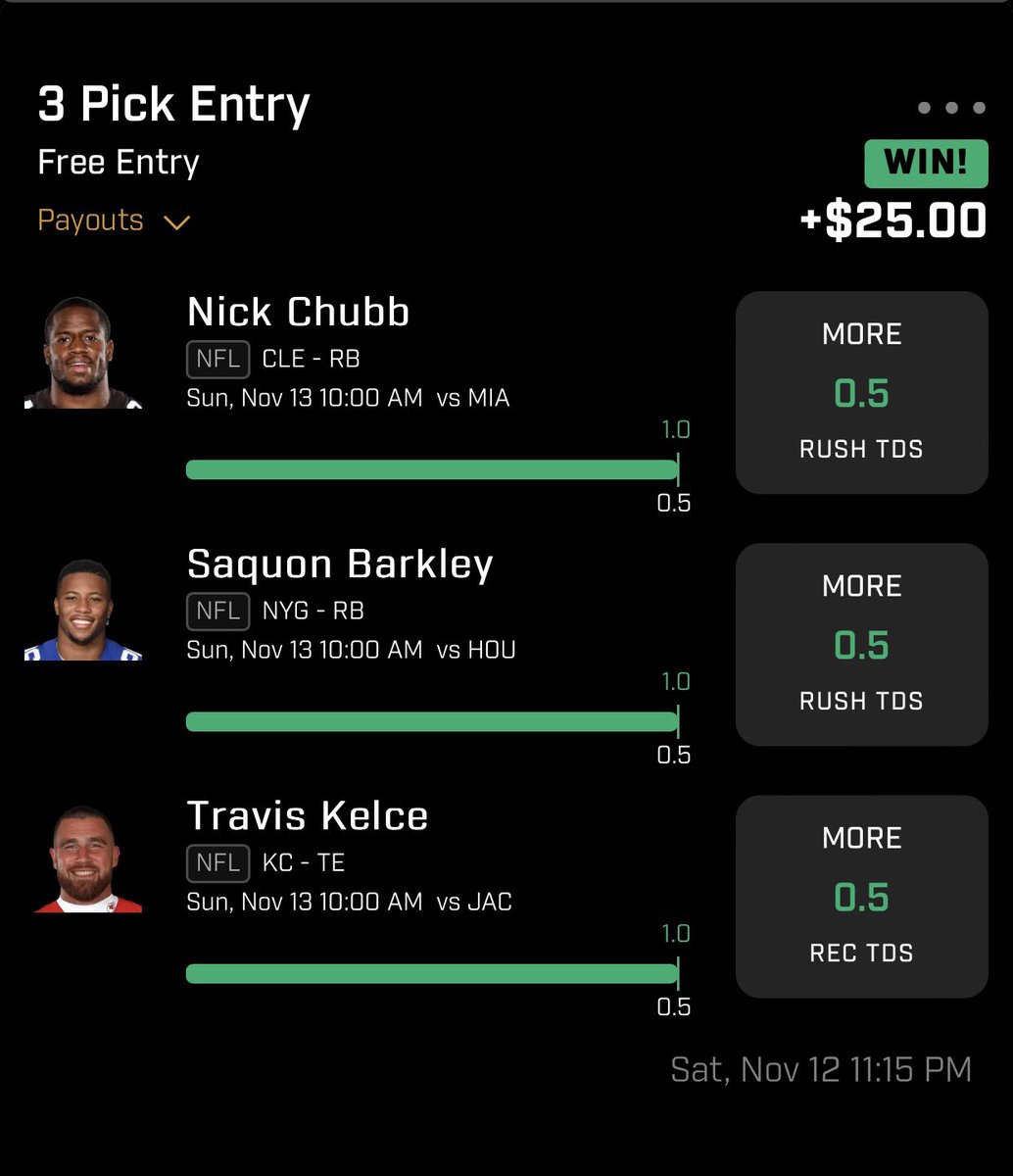 prize_locks's tweet photo. Just a few things I’ve hit on before ‼️ Just building my portfolio up a bit so to speak.

 All have been small entries as I’m new and learning but 2 weeks in with $5 and under entries and I’m up money 🫡 

Follow for more and to continue this journey with me.

#prizepick #gamblin https://t.co/DQ4MCp66K7