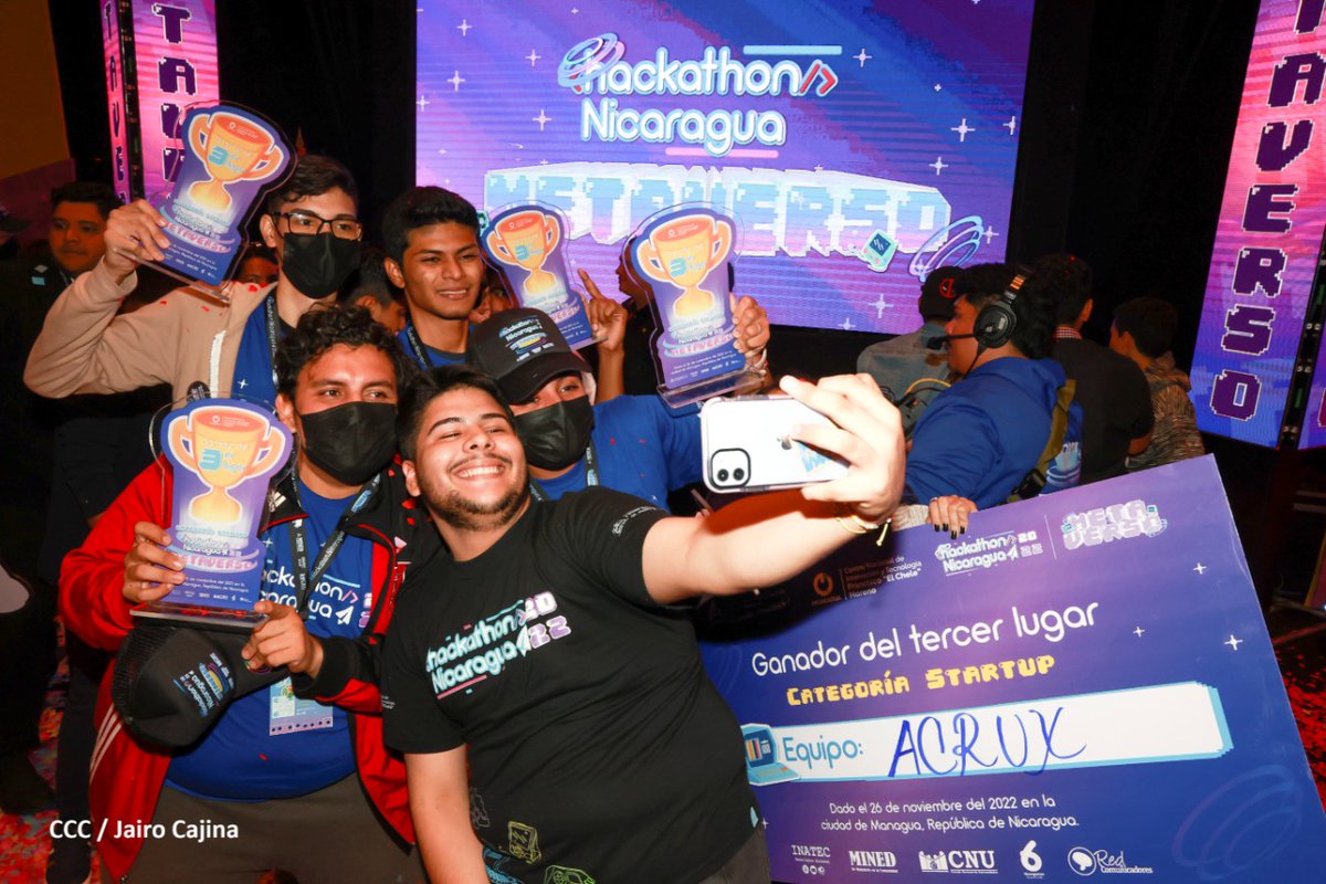 Nicaragua905's tweet image. #LaRed905 || Más imágenes del #Hackathon2022 “Metaverso”

👇👇👇

Ver: CCC/Jairo Cajina