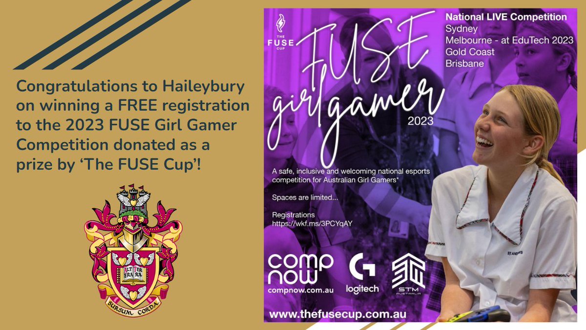 BUT WAIT! THERE'S MORE!

With <a href="/thefusecup/">The FUSE Cup - International School Esports Comps</a>'s generous donation, Haileybury also gets a free registration to 'The FUSE Girl Gamer National Competition' for becoming the grand champions in the '2022 Silverton E-Sports Tournament'!

#esports #esportsedu #SET2022 #gaming #wellbeing