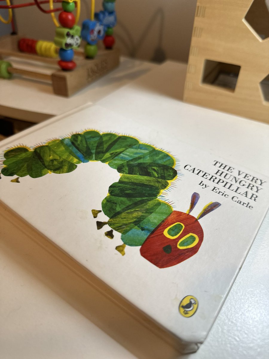 MrsMc261's tweet photo. Tonight’s bedtime story is a classic but ultimately, The very hungry caterpillar is goals.
They ate a lot..
They had a long, undisturbed lie in..
And they woke up beautiful! 
Fancy that! https://t.co/fPOcVuH3W6