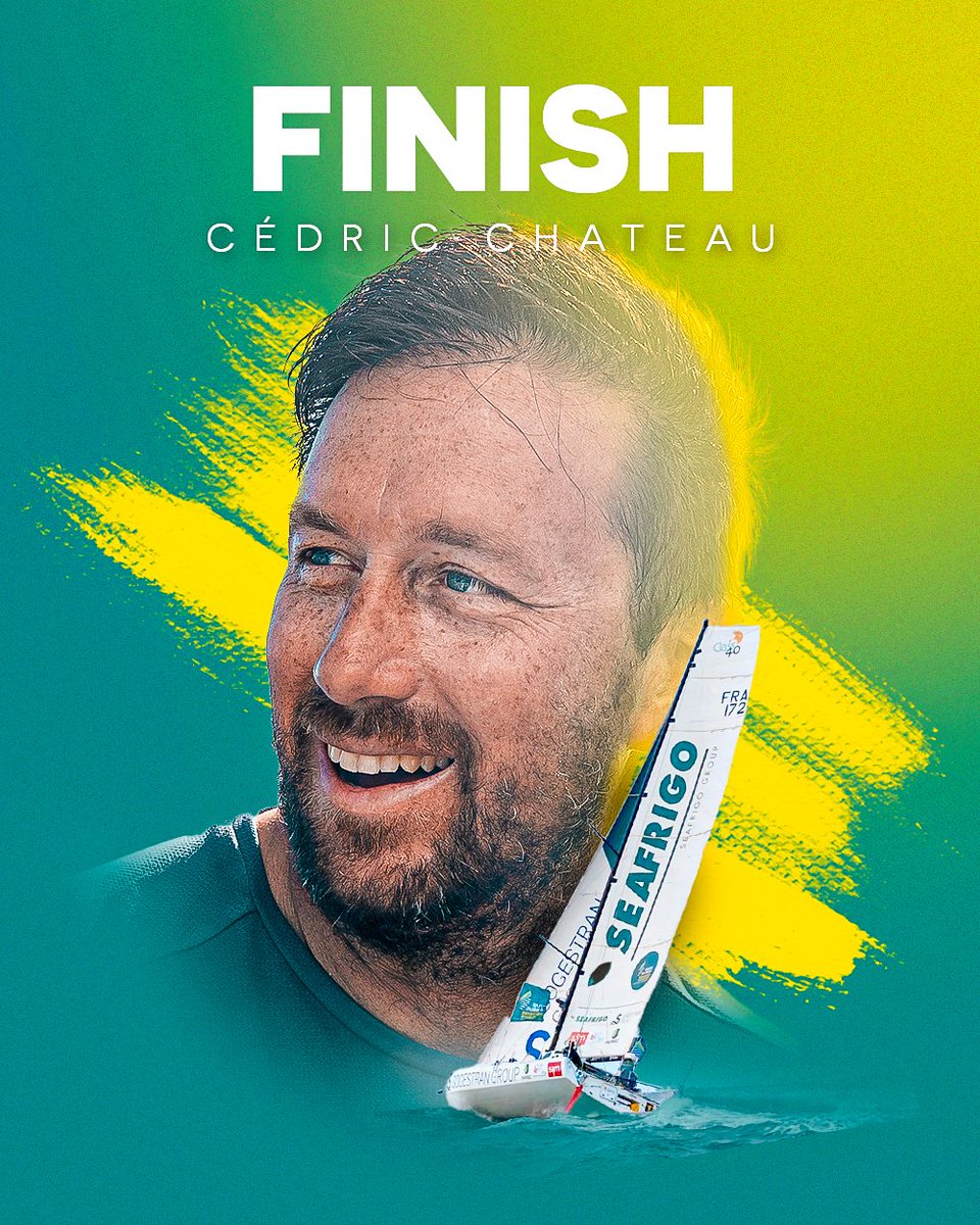 [(FINISH <a href="/AssoClass40/">Association Class40</a>🏁)]

Cédric CHATEAU, skipper SOGESTRAN - <a href="/SEAFRIGO/">SEAFRIGO</a>, completes his #RDR2022 in 19th position of the Class40 ranking after 17 days 6 hours 34mn and 50sec of racing! 👏