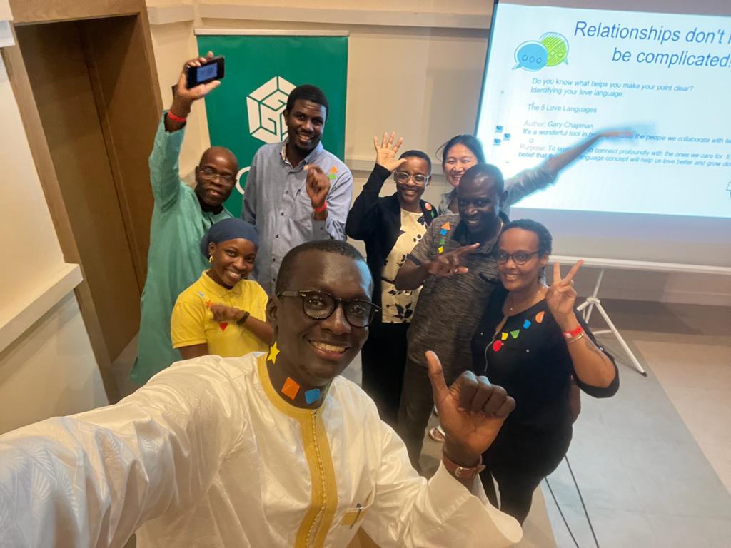 GggiSenegal's tweet photo. Sucessfull first day Team building activity with a afternoon session on #TeamPairing #CocreateTogether #funnyChallenges moments of relaxation to lift barriers of the unknow... https://t.co/brc0bgbwV5