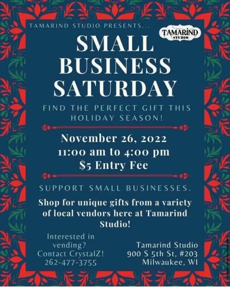 TamarindTribal's tweet photo. Still time to drop by Tamarind Studio 900 S 5th Street, Milwaukee,  WI for some unique holiday gifts https://t.co/amVZKMpaUu