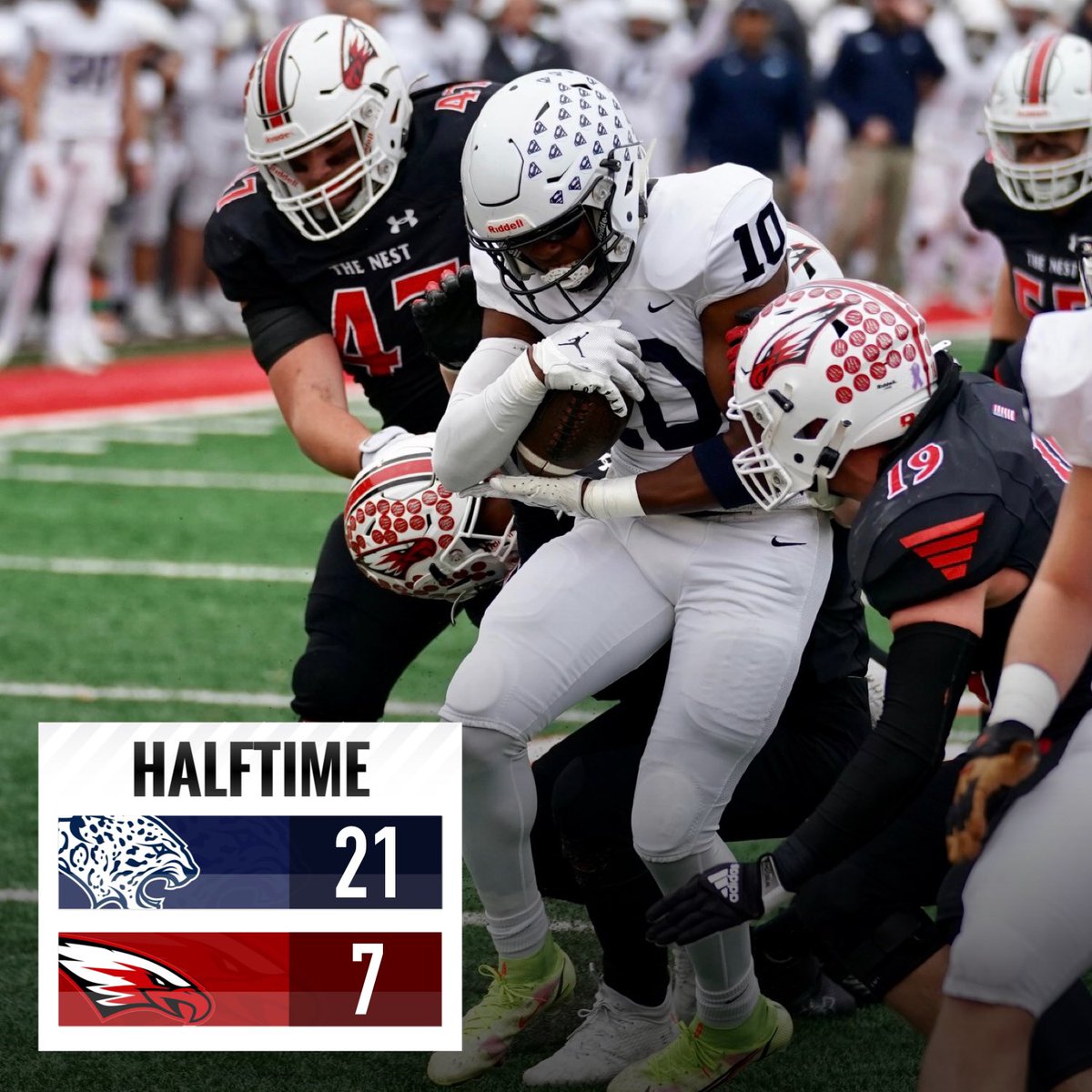 MVJaguar's tweet photo. Half from Pittsburg. Jags receive at the start of the 2nd half #1-0 #BeatMaize https://t.co/msHZG8MQdl