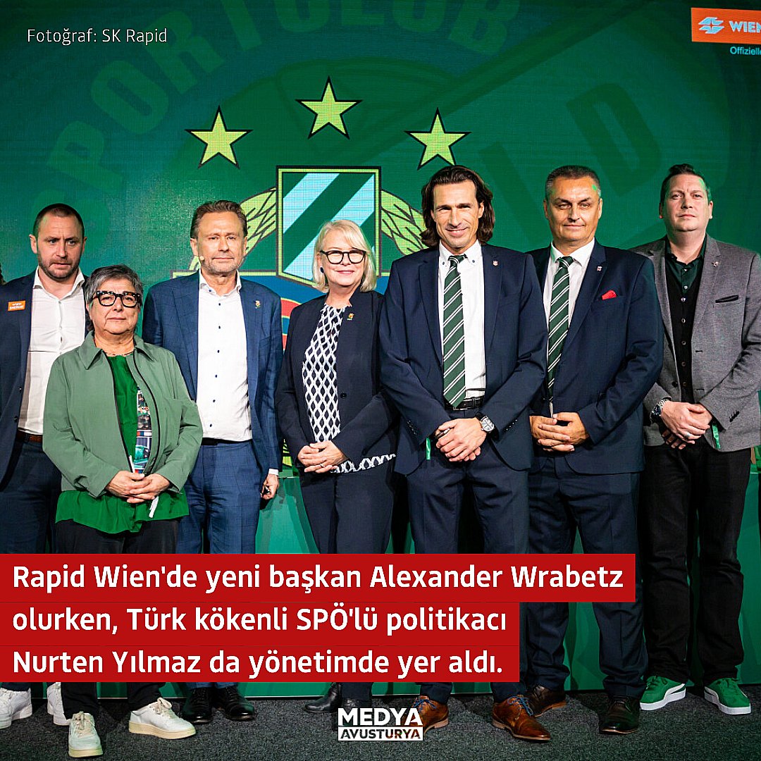 Nurten Yılmaz, Rapid Wien'in yeni yönetiminde yer aldı

#MedyaAvusturya #RapidWien #NurtenYılmaz