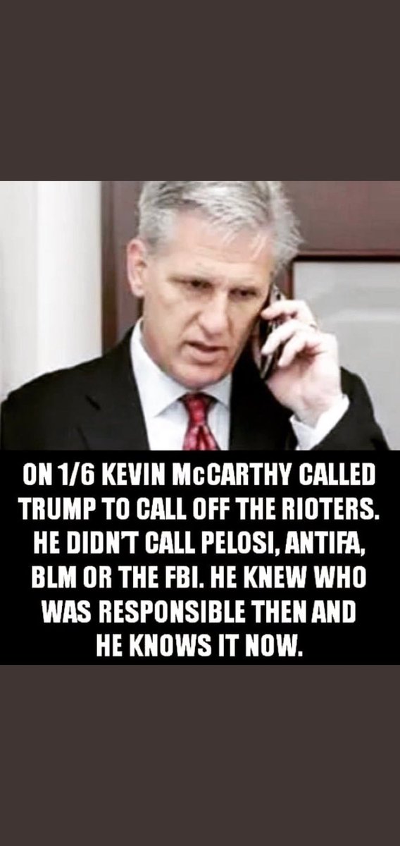 RetiredLady7's tweet photo. @GOPLeader Kevin knew who to call. He is still Trump's sycophant. https://t.co/EpcV3cNMKX