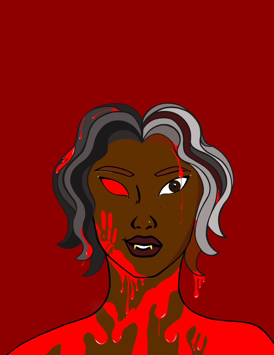 VampireGir1_'s tweet photo. Vampire Girl #2 “First Kill” #Digital #BLACKARTIST #vampire #ARTISTOFTHEYEARAWARD https://t.co/tZTPGGcvhS