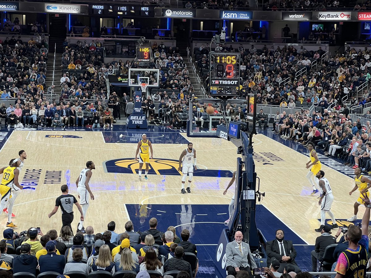 Watching first NBA game, so exciting