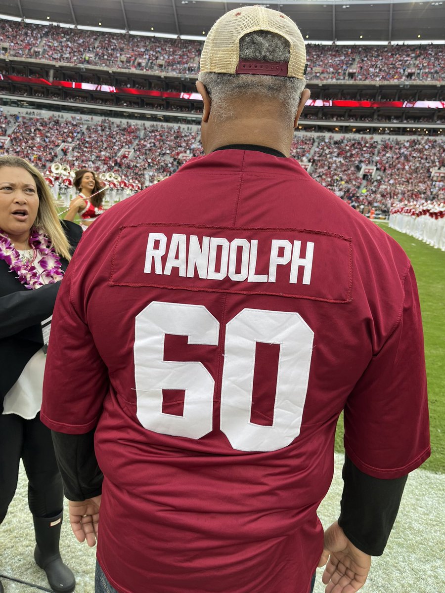 Max Cohan (@maxcohan) on Twitter photo Kendall Randolph’s dad rocking the double numbered jersey for Senior Day.
Randolph (<a href="/KendallRandolp1/">Kendall Randolph♨️</a>) has worn both 85 and 60 with the Tide. He’s wearing 85 today. Kendall Randolph’s dad rocking the double numbered jersey for Senior Day.
Randolph (<a href="/KendallRandolp1/">Kendall Randolph♨️</a>) has worn both 85 and 60 with the Tide. He’s wearing 85 today.