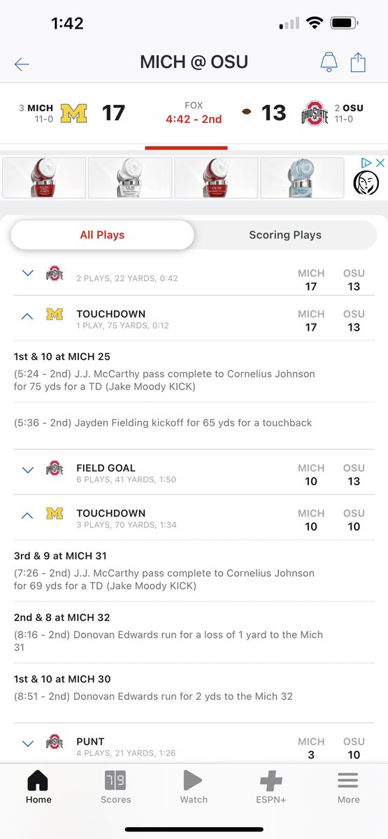 This was the moment I knew it was over: scores on back to back plays (69+ yards each). This defense fooled us - everyone thought it was better … they just played poor offenses all year. It’s easy to look good when you have a favorably schedule.